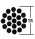 W wire rope structure