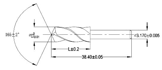 step drill drawing